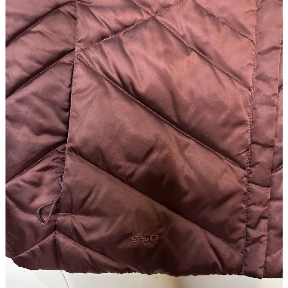 The‎ North Face Aconcagua 550 Goose Down Puffer Vest Women's Maroon Size M - Picture 3 of 8